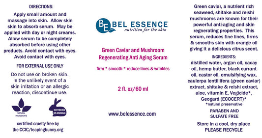 Green Caviar and Mushroom Regenerating Anti-Aging Serum - 2 oz