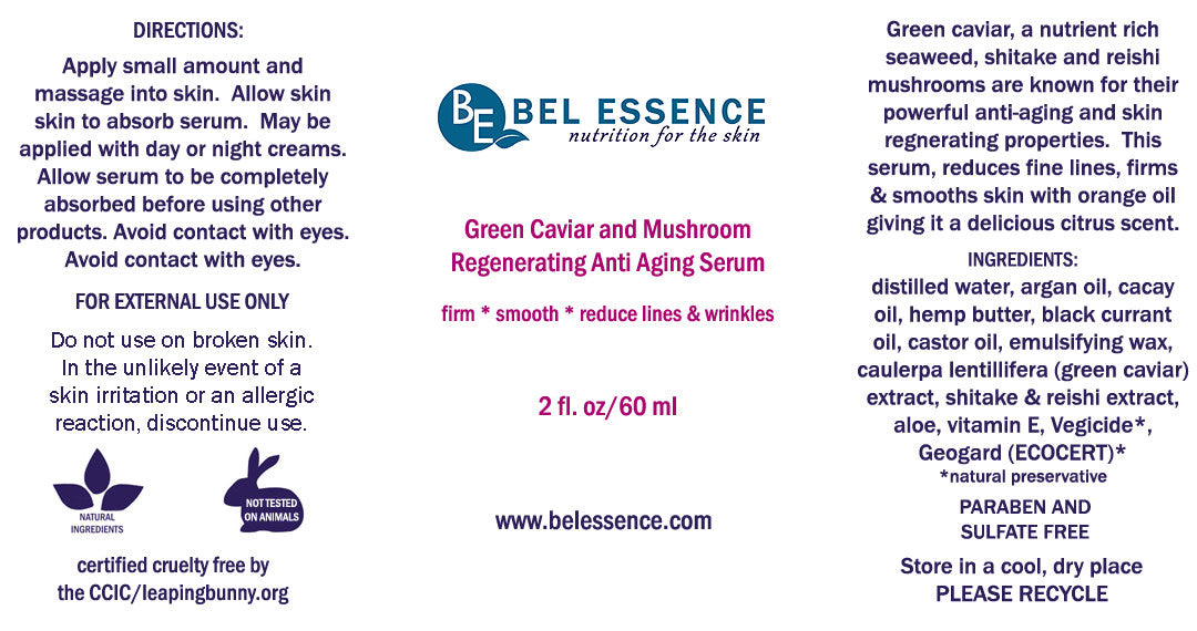 Green Caviar and Mushroom Regenerating Anti-Aging Serum - 2 oz